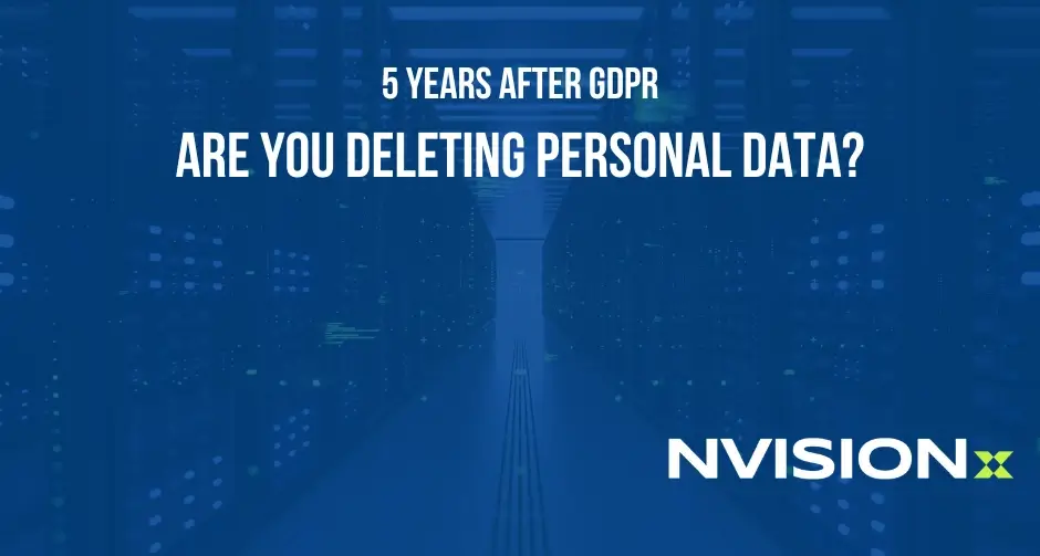 are you deleting personal data